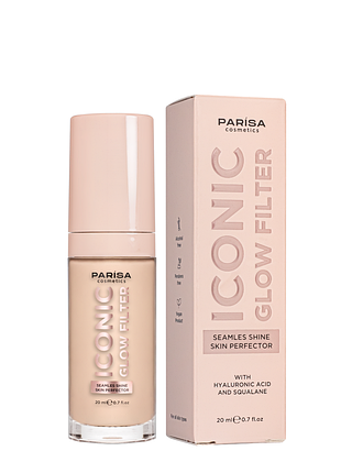 Тональная основа для лица parisa cosmetics с эффектом сияния кожи 20 мл, 603 peachy fair светлый персиковый
