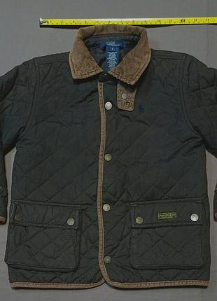 Плечі 34 см polo ralph lauren size 5   коричнева стьобана  куртка