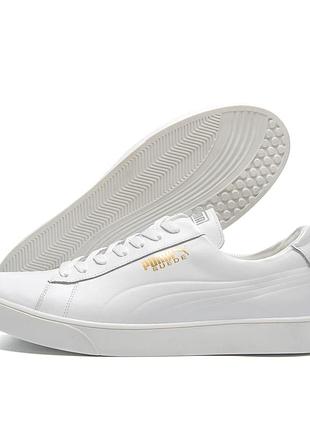 Чоловічі шкіряні кросівки pm smash white pearl