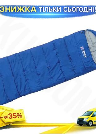 Ku спальный мешок terra universal fit incognita asleep 400 темно-синее одеяло с капюшоном для кемпинга uni2l_k