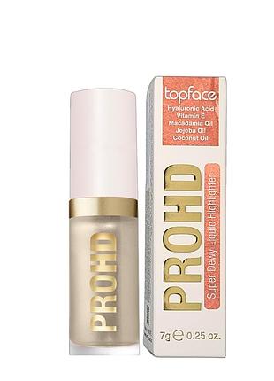 Жидкий хайлайтер для лица topface prohd super dewy (pt271), 001 neon bliss серебристый daily skin care