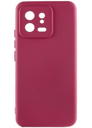 Чехол tpu getman liquid silk full camera для xiaomi 13 бордовый / marsala