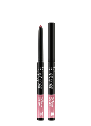 Карандаш для губ механический colour intense satin lip pencil, no 10 soft pink нежно-розовый daily skin care