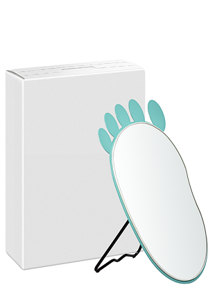 Зеркало косметическое настольное овальное на подставке t-007 daily skin care