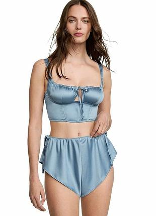 Брендовый сатиновый комплект пижама размера l-xl