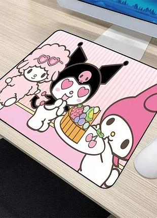 Универсальный коврик для мышки с принтом аниме onegai my melody 22х18 см