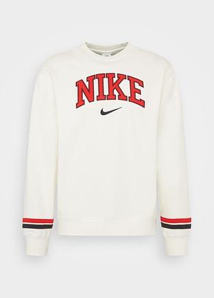 🧨nike vintage retro  світшот / оригінал!❗️ 💯% бавовна / білий худі /кофта