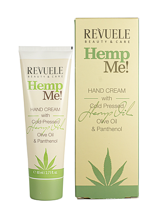 Крем для рук с маслом семян конопли revuele hemp me смягчающий 80 мл daily skin care