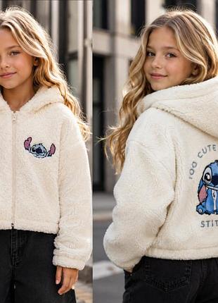 Крута зіпка толстовка тедді оверсайз stitch h&m