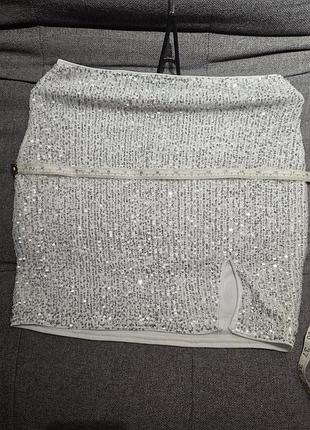 Юбка shein size: m белая 6