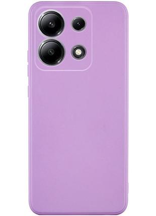 Силиконовый чехол candy full camera для xiaomi redmi note 15 4g/5g (eu) сиреневый / dasheen