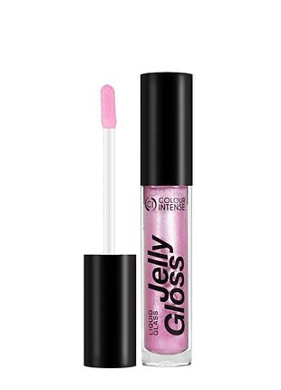 Блиск для губ прозорий із шиммером colour intense jelly gloss liquid glass lg-131, 6 мл, 023 daily skin care