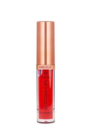 Помада для губ жидкая bogenia angelic 3d effect с витамином e bg711, 005 courtesy daily skin care 3