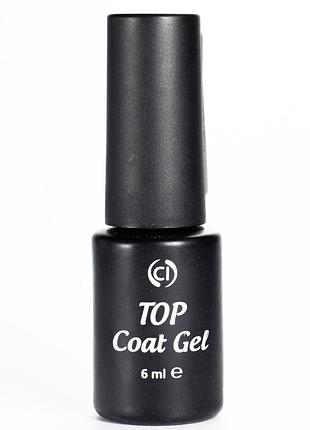 Финишное верхнее покрытие для гель-лака colour intense top coat gel 6 мл daily skin care