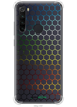 Чохол на xiaomi redmi note 8 переливні стільники "498sp-1787-8094", чохол для телефона