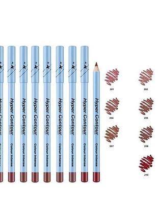Карандаш для губ контурный colour intense hyper contour, 201 коралловый
