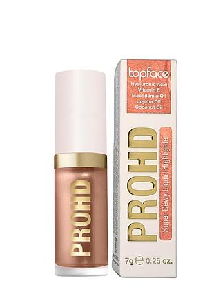 Рідкий хайлайтер для обличчя topface prohd super dewy (pt271), 003 peach fizz бронзовий daily skin care
