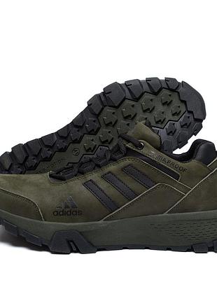 Чоловічі шкіряні кросівки adidas terrex green