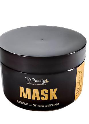 Маска для волосся top beauty heat protectant з кератином та олією аргани 300 мл daily skin care