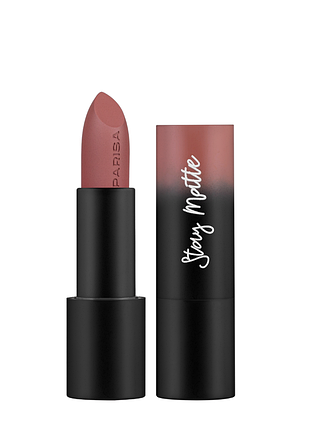 Помада для губ матова parisa cosmetics stay matte l-08, 203 pillow nude теракотова