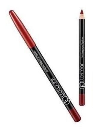 Карандаш для губ flormar waterpoof lipliner водостойкий no 227 красный milanomania