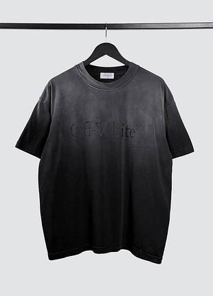 Футболка off-white gradient degrade logo