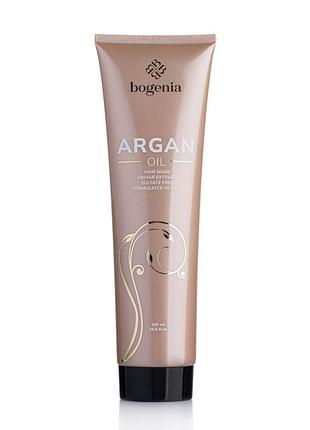 Маска для тонкого, пошкодженого волосся bogenia argan oil & caviar extract 300 мл bg411(003) daily skin care