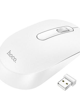 Мышь беспроводная hoco gm14 platinum 2.4g белый