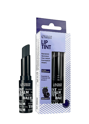 Тинт-бальзам для губ с розовым оттенком colour intense lip care ежевика daily skin care