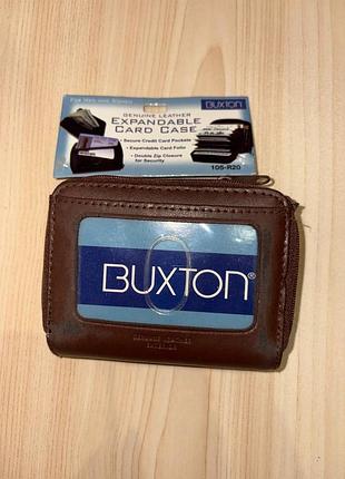 Кожаный кошелек-картхолдер buxton