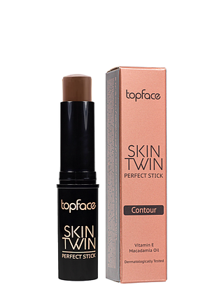 Контуринг-стик для лица topface skin twin perfect stick contour рт562, 04 diana светло-коричневый daily skin care