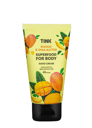 Крем для рук відновлювальний tink mango з екстрактом манго та олією ши 45 мл daily skin care