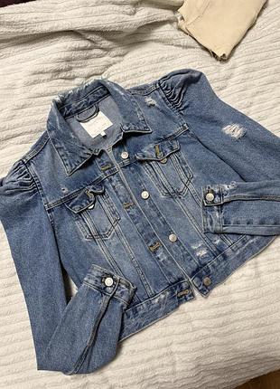 Джинсова куртка zara, джинсовка zara