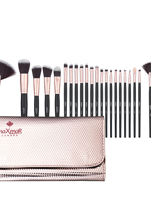 Набор кисточек для макияжа maxmar из 24 инструментов в футляре mb-228 daily skin care