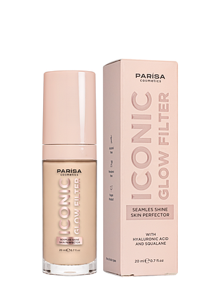 Тональная основа для лица parisa cosmetics с эффектом сияния кожи 20 мл, 602 icy fair светло-бежевая
