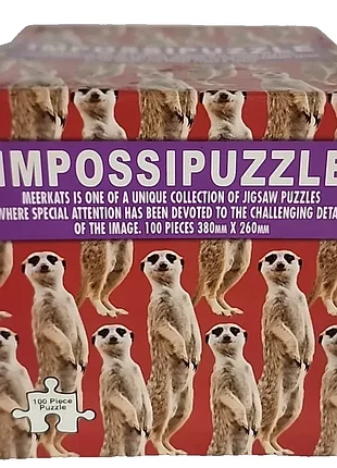 Рідкісний хардкорний пазл сурікати impossipuzzle meerkats funtime (united kingdom) 100 фрагментів