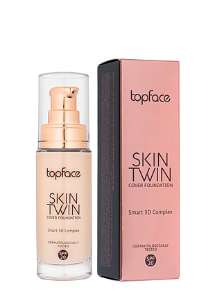 Тональна основа topface skin twin cover foundation spf20 № 01 daily skin care