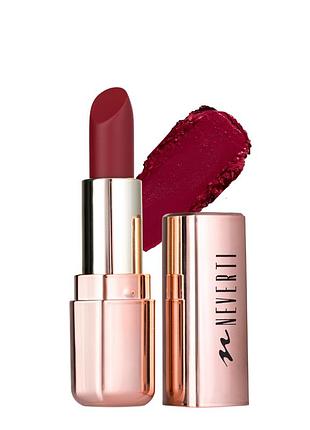 Помада для губ neverti matt idole матовая стойка np705, 112 limitless kiss темно-красная daily skin care