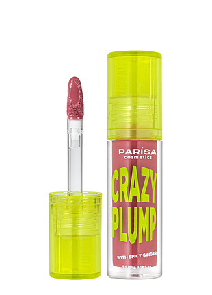Блеск-плампер для объема губ parisa cosmetics crazy plump, 5,5 мл, 103 fashion pink светло-вишневой daily skin care