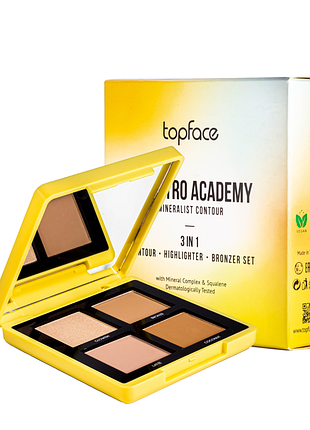 Палетка для контурингу обличчя topface maestro academy mineralist contour № 001 (pt268) daily skin care