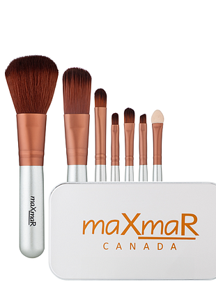 Набор кистей для макияжа maxmar 7 шт silver mb-209 daily skin care