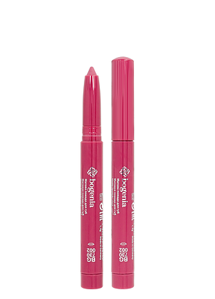 Помада-олівець для губ водостійка bogenia velvet waterproof matte bg730, 002 ruby темна рожева daily skin care