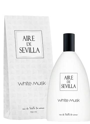 Парфумована вода для жінок instituto español aire de sevilla white musk 150 мл daily skin care