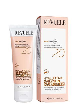 Крем для рук сонцезахисний revuele hyaluronic daily sun spf20 80 мл daily skin care