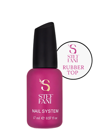 Топ для гель-лаку каучуковий steffani top rubber з липким шаром 17 мл daily skin care