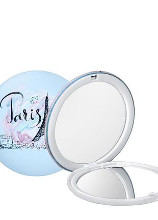 Дзеркало косметичне cosmetic mirror beautiful paris кишенькове кругле