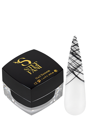 Гель-павутинка для дизайну нігтів steffani spider gel 5 мл, чорний daily skin care