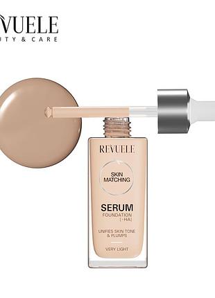 Тональний крем-сироватка для обличчя +ha revuele світлий daily skin care