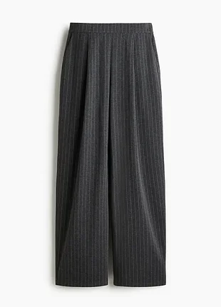 Брюки широкие в мелкую полоску h&amp;m,p. m