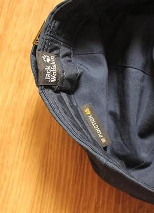 Унисекс кепка-учка jack wolfskin port lincoln function 65 (flat cap), синяя 6